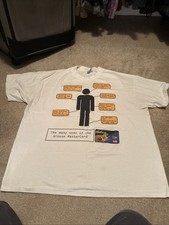 Gibson X Mastercard XL Collaboration Rock History Tee Vintage Vtg White