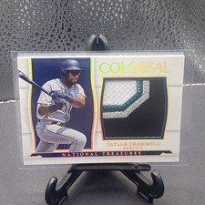 2022 National Treasures Taylor Trammell Colossal Jumbo 4 Color Patch #10/25