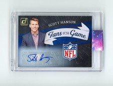 2022 Panini Donruss Scott Hanson #FG-SH Fans of the Game Rookie RC Auto (D)