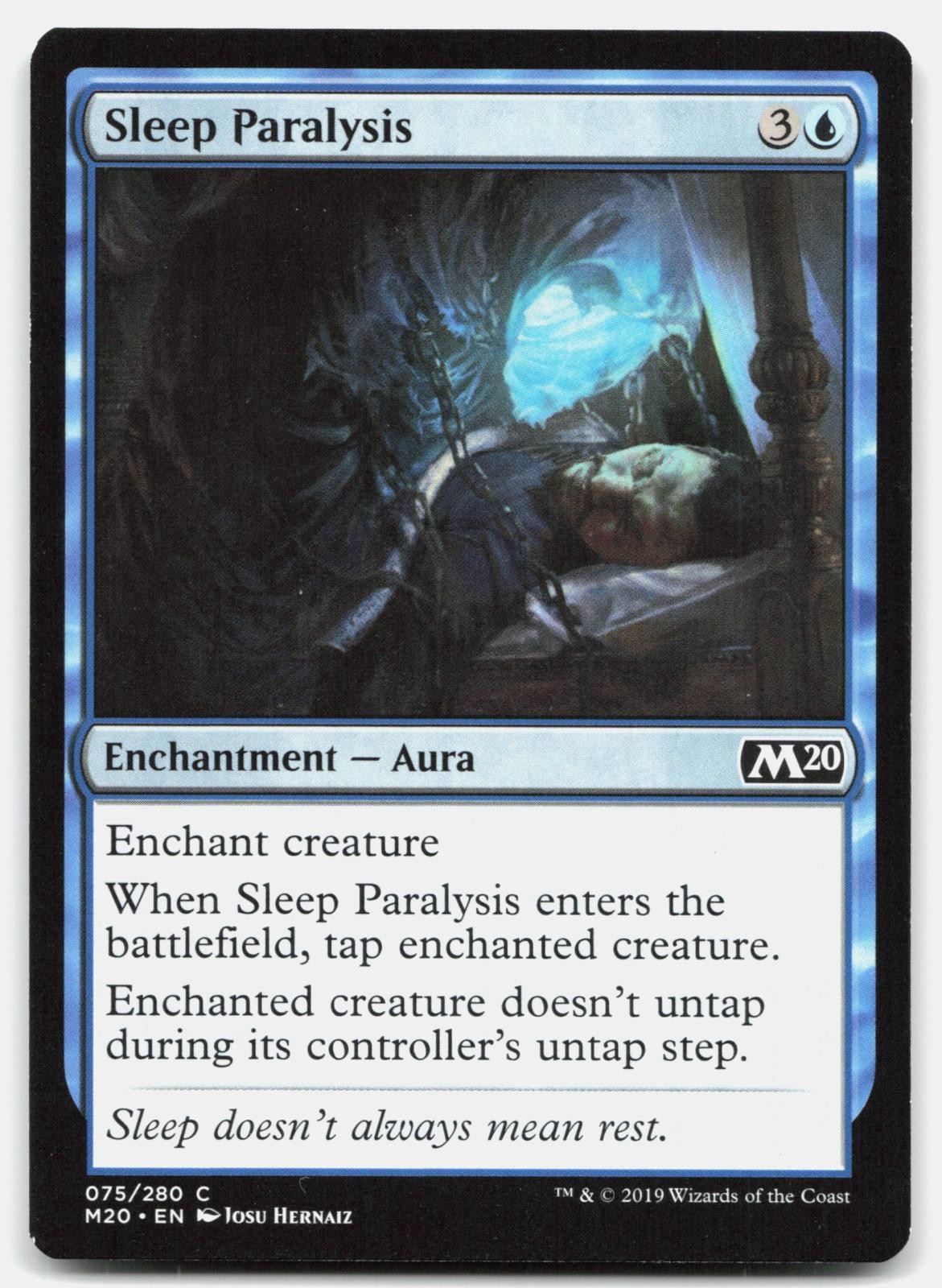 NM Sleep Paralysis Core Set 2020 75 M20 Magic: The Gathering