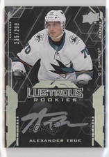 2020 SPx UD Black Lustrous Rookie Signatures /299 Tier 1 Alexander True Auto n1u