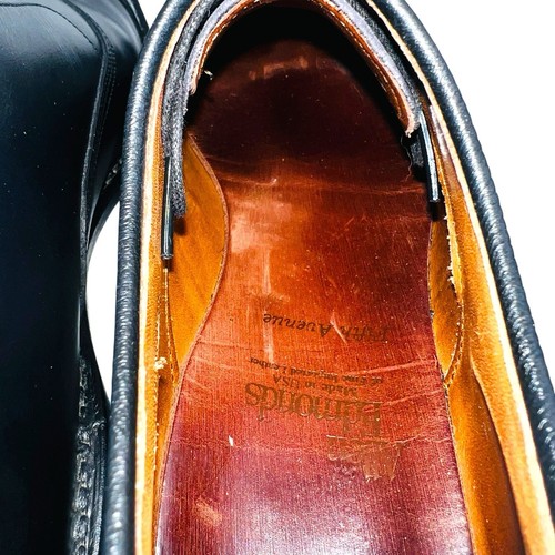 Oxford Allen Edmonds 8.5 B Fifth Avenue con punta a cappuccio nero 5705 - Foto 10 di 16