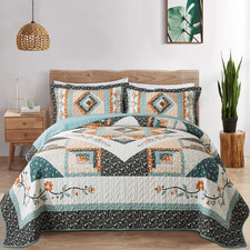 Vaputar Quilt King Size Bedding Set - 3 Pieces King Quilt Bedding Set Boho King