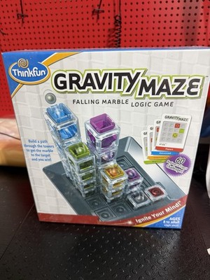 ThinkFun Gravity Maze Falling Marble Logic Game 60 Challenges STEM Puzzle NEW
