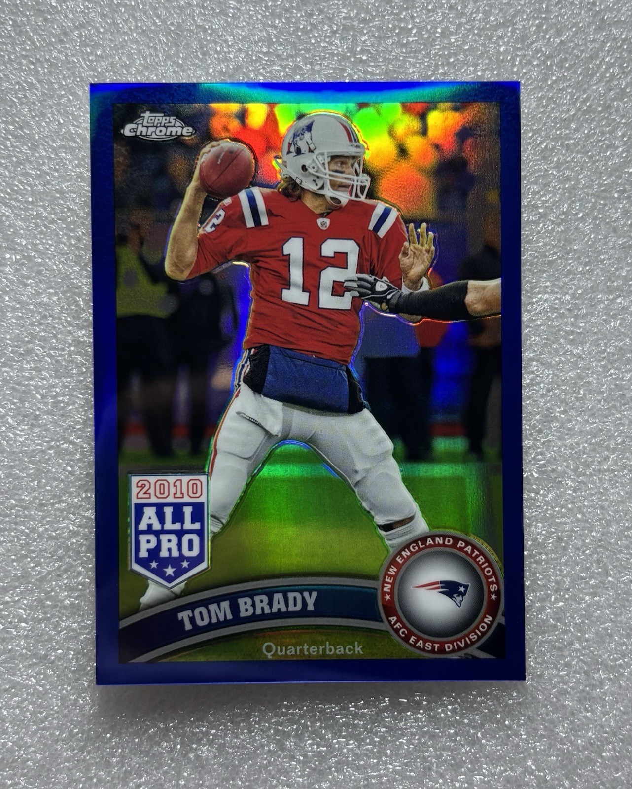 2011 Topps Chrome - Tom Brady #20 Blue Refractor /199