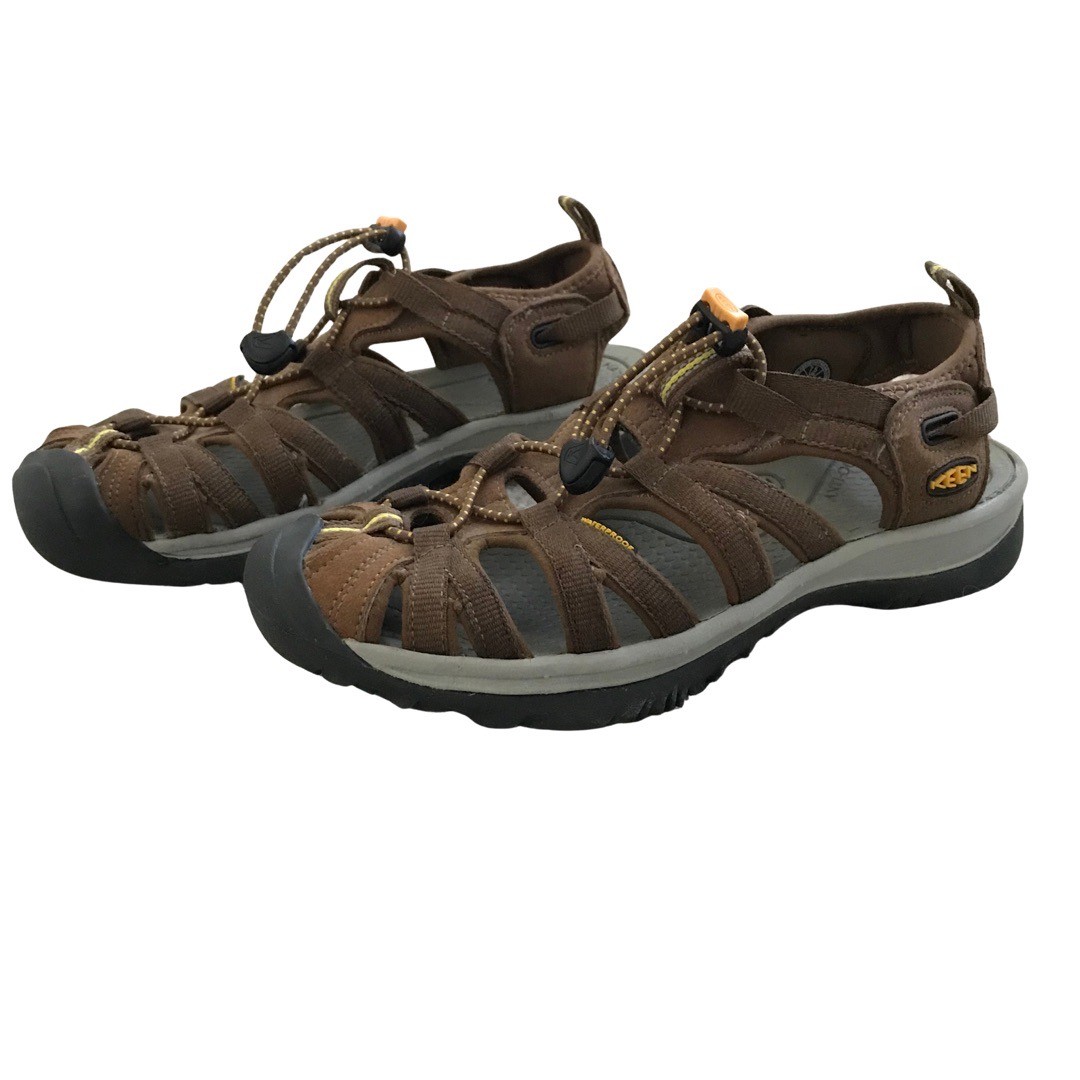 Sandali sportivi Keen donna 7 5 marroni impermeabili antiodore plantare anatomico outdoor