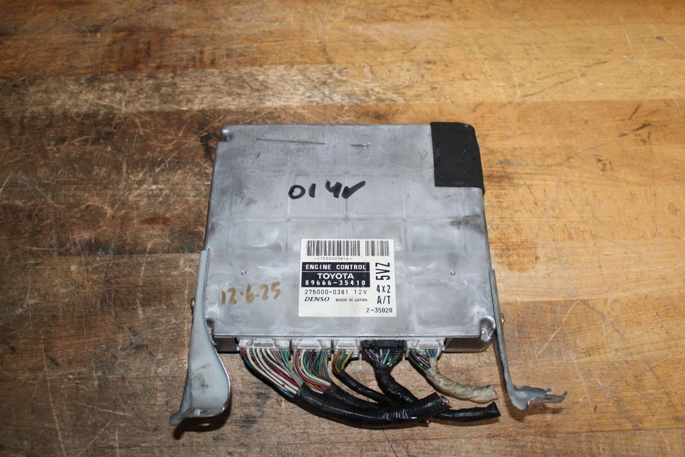 TOYOTA 4RUNNER 3.4 V6 ECM ECU 2000-2002 MÓDULO DE CONTROL DEL MOTOR 89666-35410 OEM Foto 3 de 4