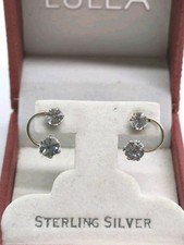 Beautiful Vintage Solid Sterling Silver & Cubic Zirconia Still In Original Box
