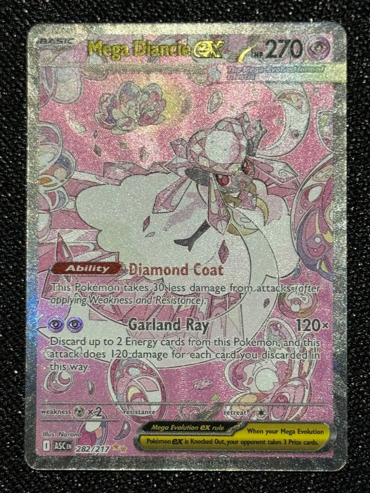 Mega Diancie ex 282/217 Me: Ascended Heroes Holo