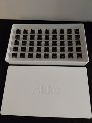 Akko CS Jelly Black Linear Mechanical Keyboard Switches 3-Pin 45pc Tested