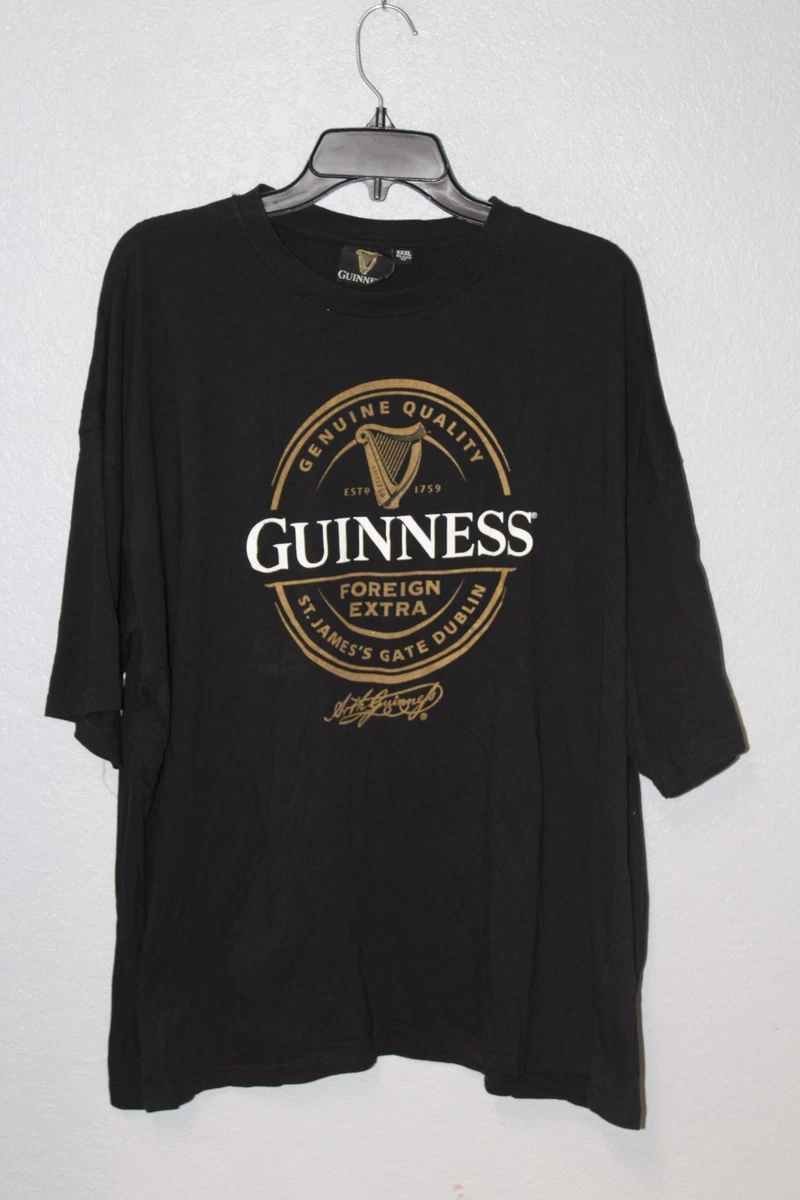 T-shirt Guinness Irish Label - Vert Bouteille - Logo Bière