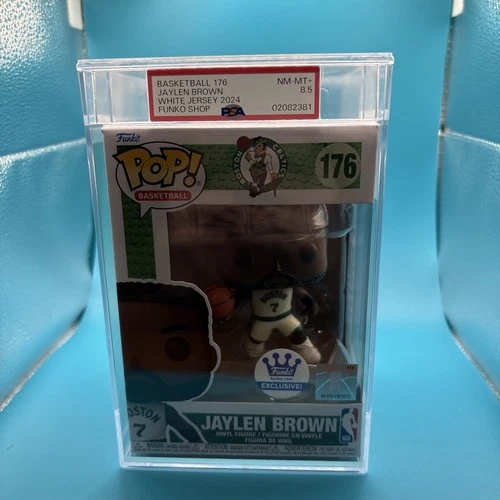 Funko Pop Basketball NBA 176 Jaylen Brown Boston Celtics PSA NM-MT+ 8.5 Graded
