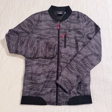 New Balance Women s Wind Breaker Jacket SMALL Full Zip Running Gray Marbled