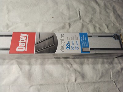 Oatey 32in. Stainless Steel Linear Shower Drain with Tile-In Pattern Drain Cover