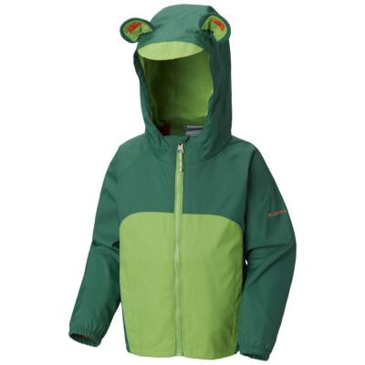 Columbia Infant Kitteribbit Fleece Lined Rain Jacket Ivy Green Cyber Green