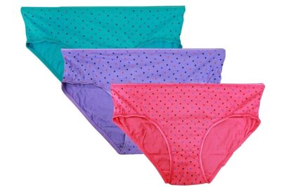 12no. VIP Feelings Misty Women Shimmer Elastic Print Hipster Multicolor Panty