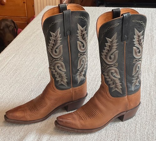 STUNNING LUCCHESE 1883 WESTERN COWBOY BOOTS - SIZE UK 5.5 (US SIZE 7.5B) - Picture 2 of 18