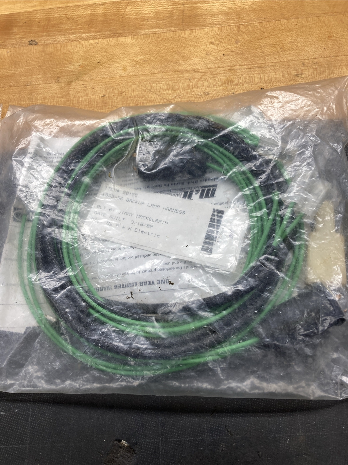 1955 1956 Chevrolet Belair 210 150 Back Up Light Wiring Harness M&H