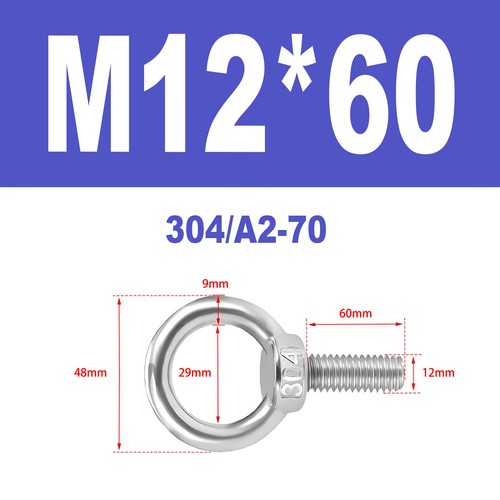 Ringschrauben Edelstahl V2A A2 Ösenschrauben M3-M18 Augbolzen Augenschrauben - Bild 91 von 122