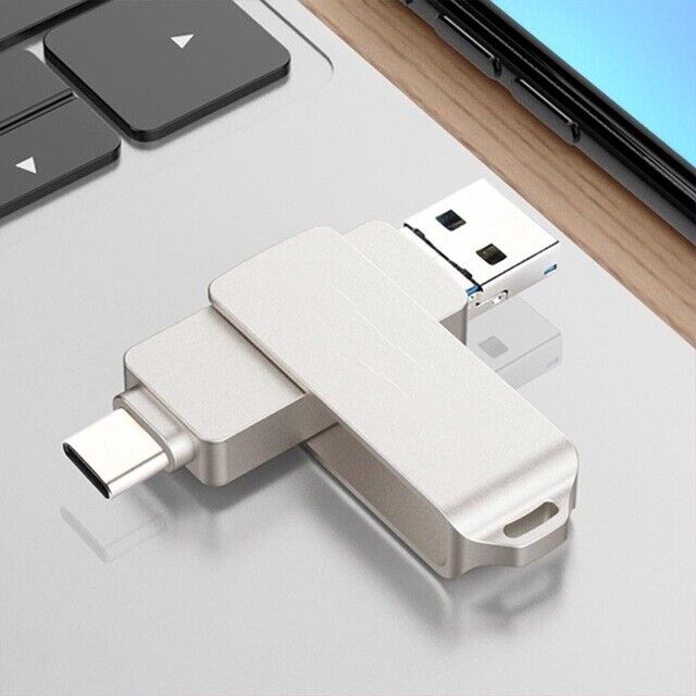 1TB USB 3.1 Tipo-C Dual Flash Drive para MacBook, Android - Plata :  Electrónica 