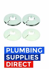 Towel Rail / Radiator Pipe Collars / Cover White or Chrome, 10/15/22/28/32/42mm