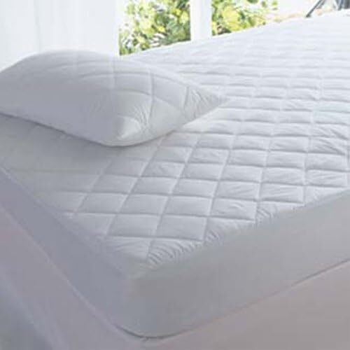 QUILTED MATTRESS PROTECTOR LUXURY FITTED COVER SINGLE DOUBLE KING BUNK - Picture 16 of 16