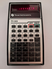 CALCOLATRICE SCIENTIFICA VINTAGE TEXAS INSTRUMENTS TI33