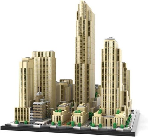 MOC-178781 Rockefeller Center Modular Buildings Blocks Skyscraper Bricks Toy Set - Foto 6 di 8