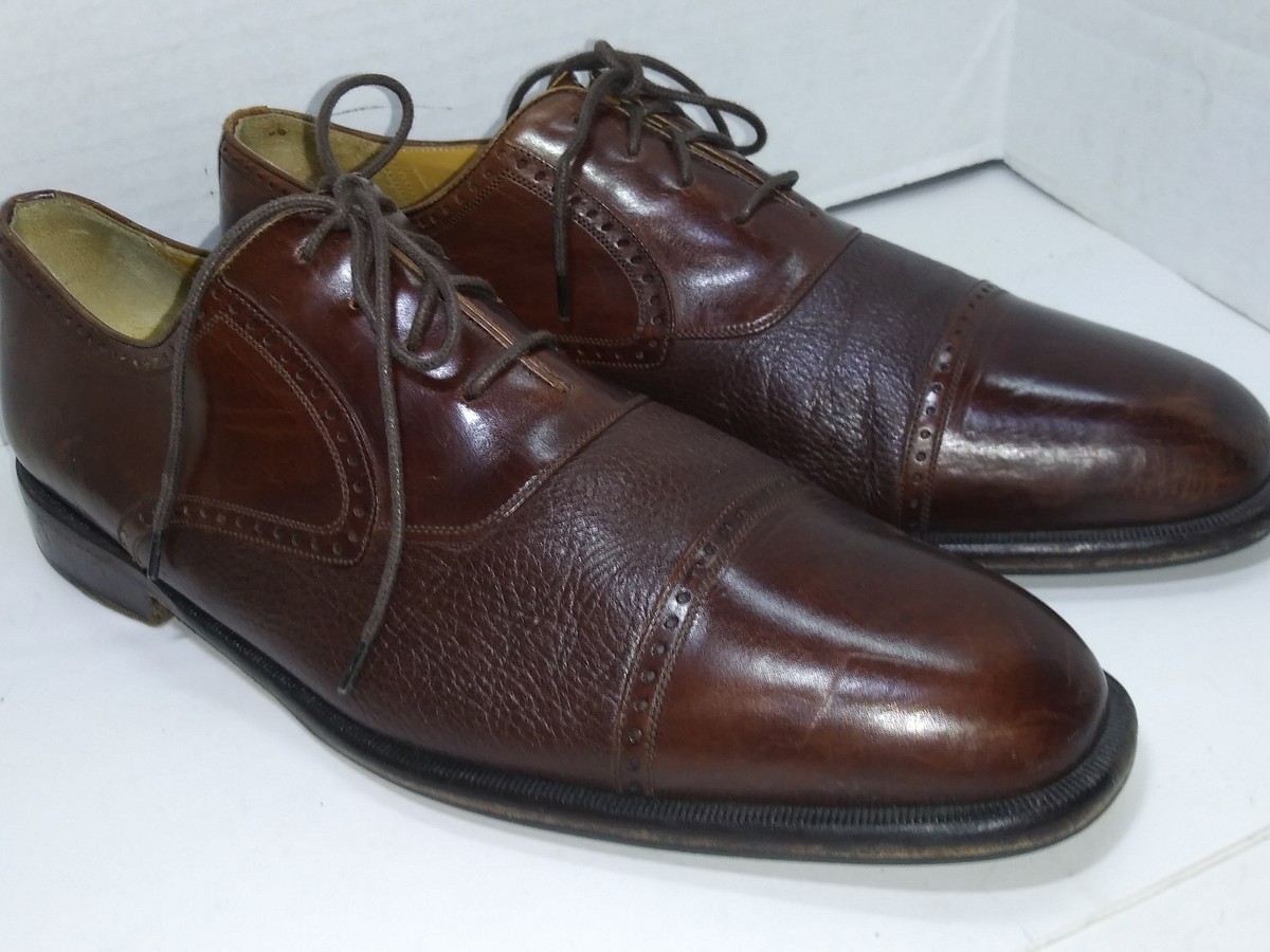 MEZLAN Nicola Oxford Dress Shoes Cap Toe Brown (Men\'s Size 9.5 M) Made in Spain Mezlan Nicola Black Cap Toe Dress shoes Made in Spain Mens  main image 3