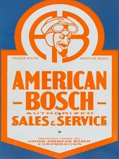 American Bosch Sales & Service NEW Metal Sign: United American Bosch