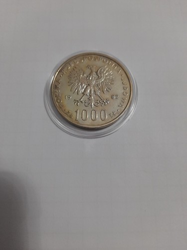 Polen 1000 Zloty 1982 - Papst Johannes Paul II - Silber 625/1000