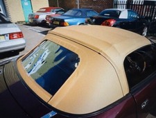 Mazda MX5 MK1 Miata Eunos - Tan Vinyl Soft Top Car Hood With Plastic Zip Window
