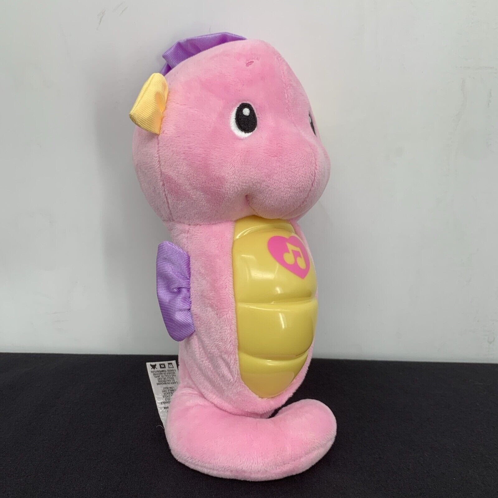 Peluche Fisher Price Pink Seahorse luces brillantes música de cuna 2012 peluche
