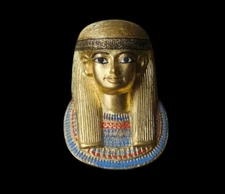 Queen Tuya Mini Mask made in Egypt , Replica Museum Rare Antique