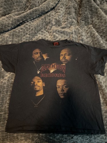 Vintage 2005 Death Row Records Music Rap Shirt Tupac Snoop Dogg Dr Dre 2pac