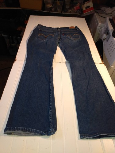 Lee 524 Bootcut Low Rise Women 9 Blue Demin Jeans Pants 29x32 - Picture 3 of 14