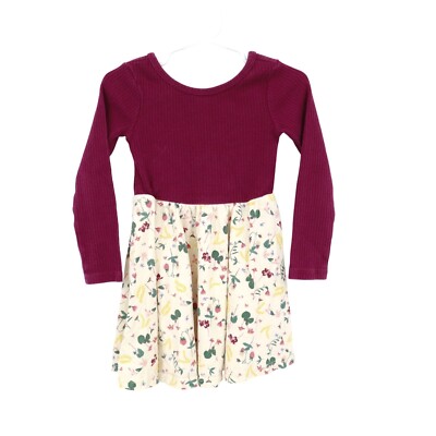Tea Ballet Skirted Dress Girl's 3 Burgundy Casual Cute Novelty Dance Playful