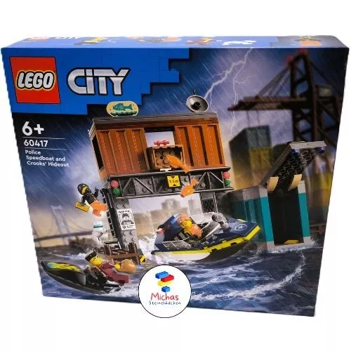 LEGO® City 60417 - Polizeischnellboot und Ganovenversteck - EOL 2024