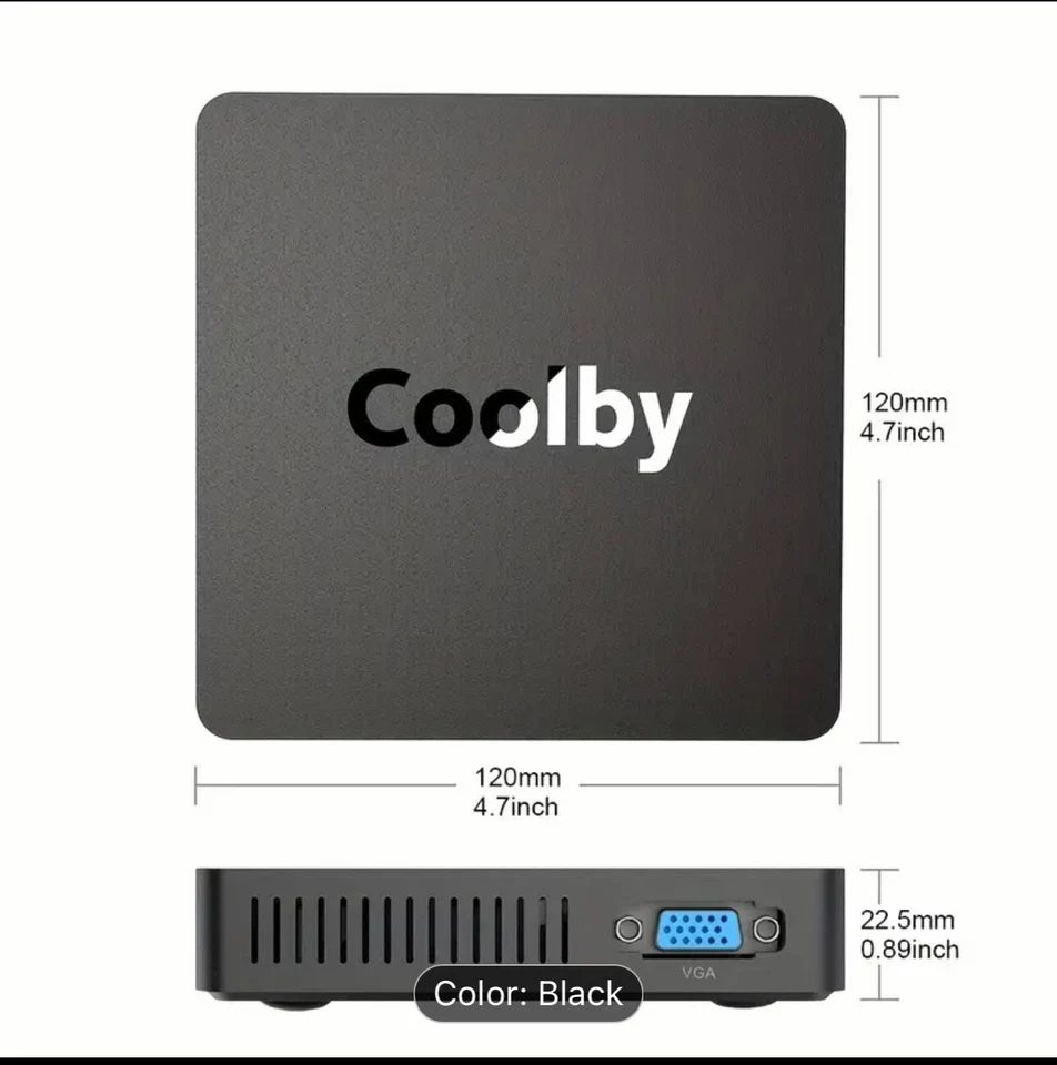 Coolby Yealbox Mini PC (Intel Celeron N3350 6GB 64GB Windows 10) - Image 2 of 4