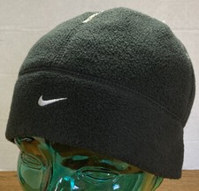 YOUTH BOYS NIKE REVERSIBLE WINTER BEANIE HAT WHITE/BLACK OSFM VGC O5