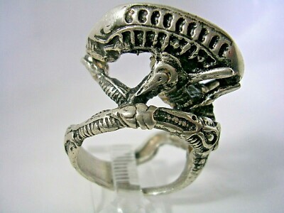ALIEN RING ALL HIGH POLISHED IN STERLING SILVER COMES ALL SIZES AMAZING ...