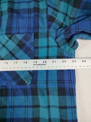 Magellan Flannel Shirt Men's Large Green Plaid Canyon Creek Gorpcore Hiking - Picture 9 of 10