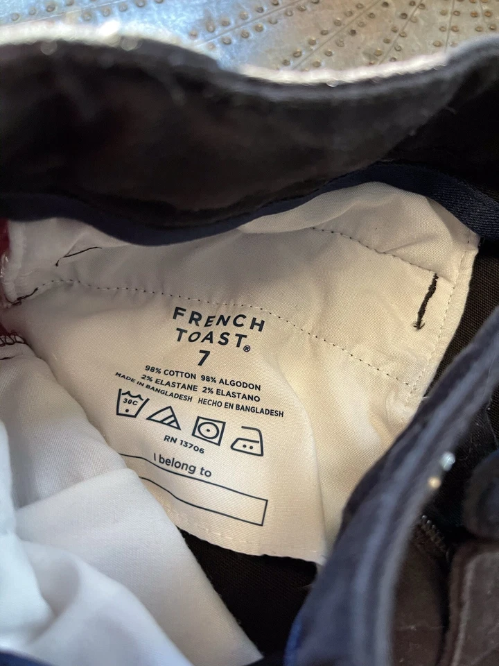 Girls French Toast Black Stretch Pants/Jeans - Size 7 - Image 4 of 4