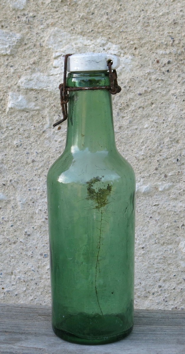 BOCAL BOCAUX ANCIEN Durfor Verre Vert Converse 500 cuisine déco loft EUR 17,90 - FR