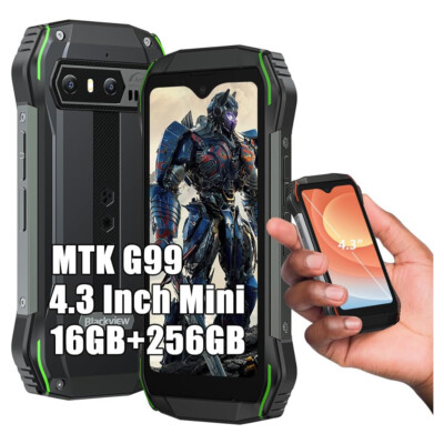 Blackview N6000 Mini Outdoor Smartphone 16GB+256GB 48MP+16MP Baustellenhandy NFC