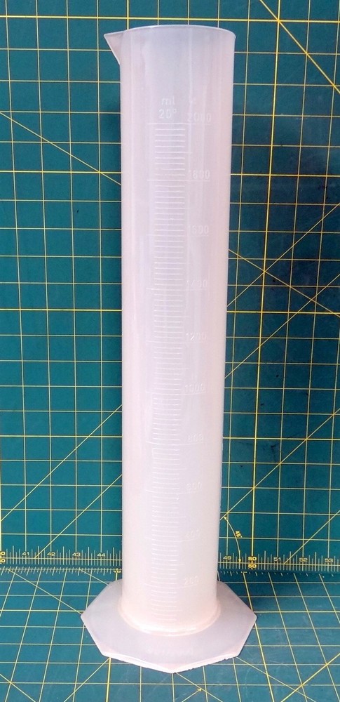 Plastic Graduated Cylinder - 2000ml Plastic Graduated Cylinder - 2000ml