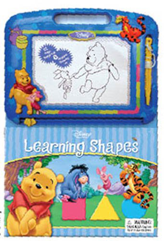Disney Winnie The Pooh Learning Shapes Magnetic Drawing Pad Pen