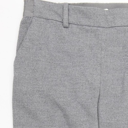 H&M Womens Grey Cotton Blend Trousers Size 10 L25 in - Picture 6 of 12