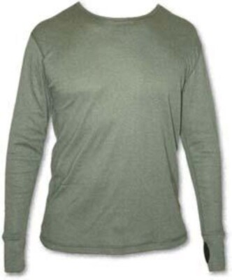 USGI Cold Weather Undershirt Base Layer  Lvl 1 FR (FREE) Twin Pack - Green ''NEW''