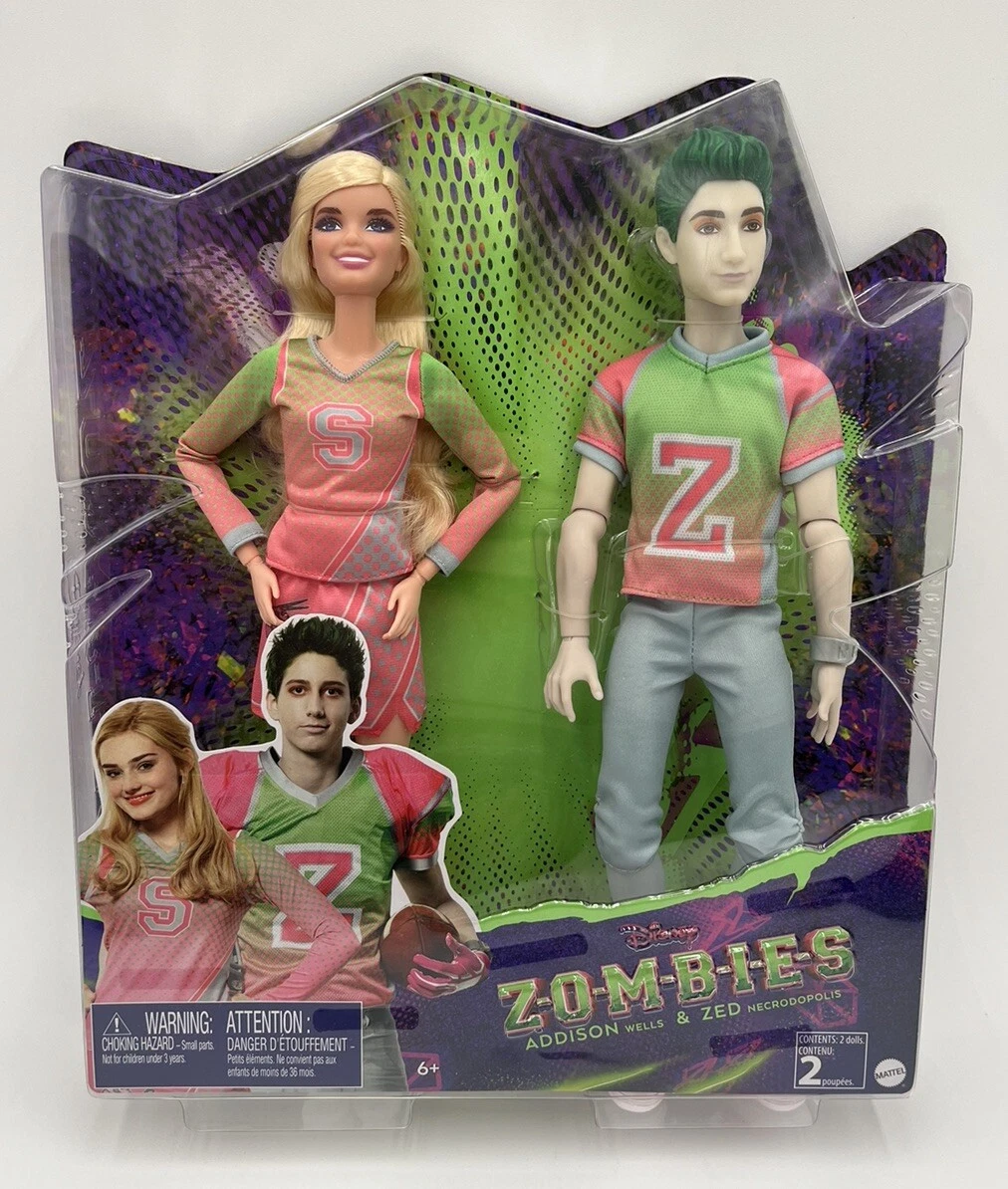 Disney Zombies Doll Team Uniform 2-Pack Addison Wells Zed Necrodopolis  Giftset